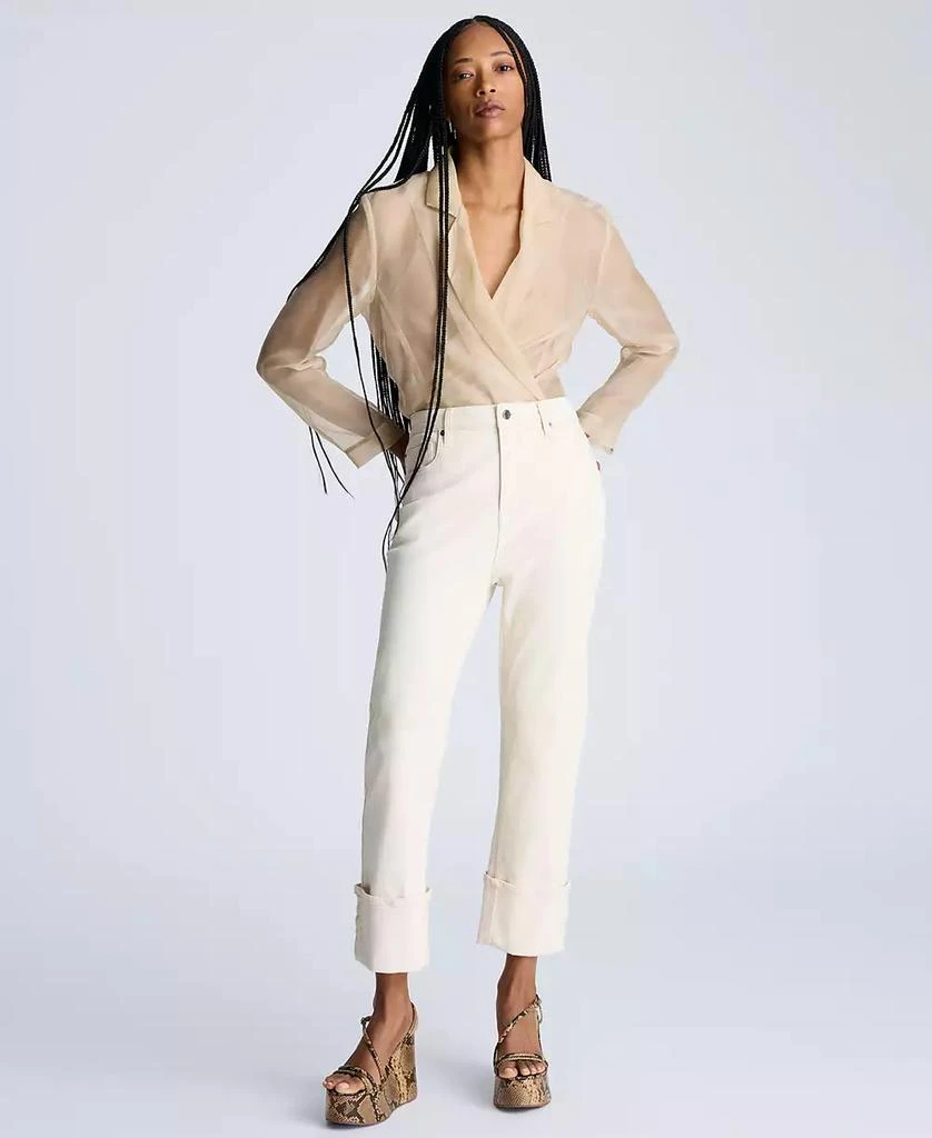 Kenneth Cole Women's Organza Boyfriend Blazer 6