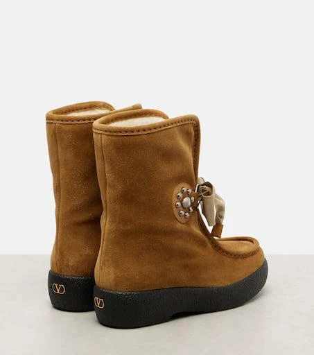 Valentino Snowish studded suede ankle boots 2