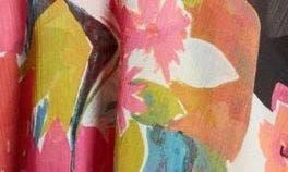 Tahari Floral Side Ruched Chiffon Midi Dress 7