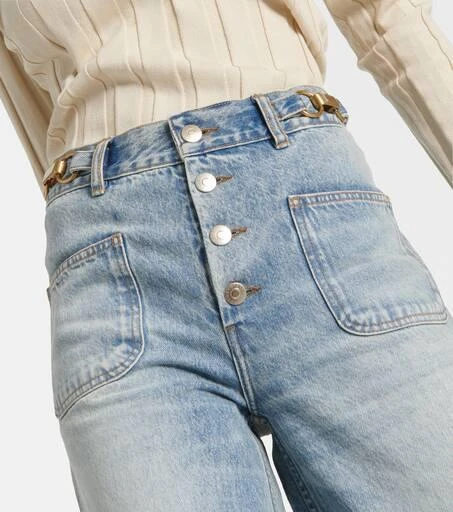 Stella McCartney High-rise cropped flared jeans 4