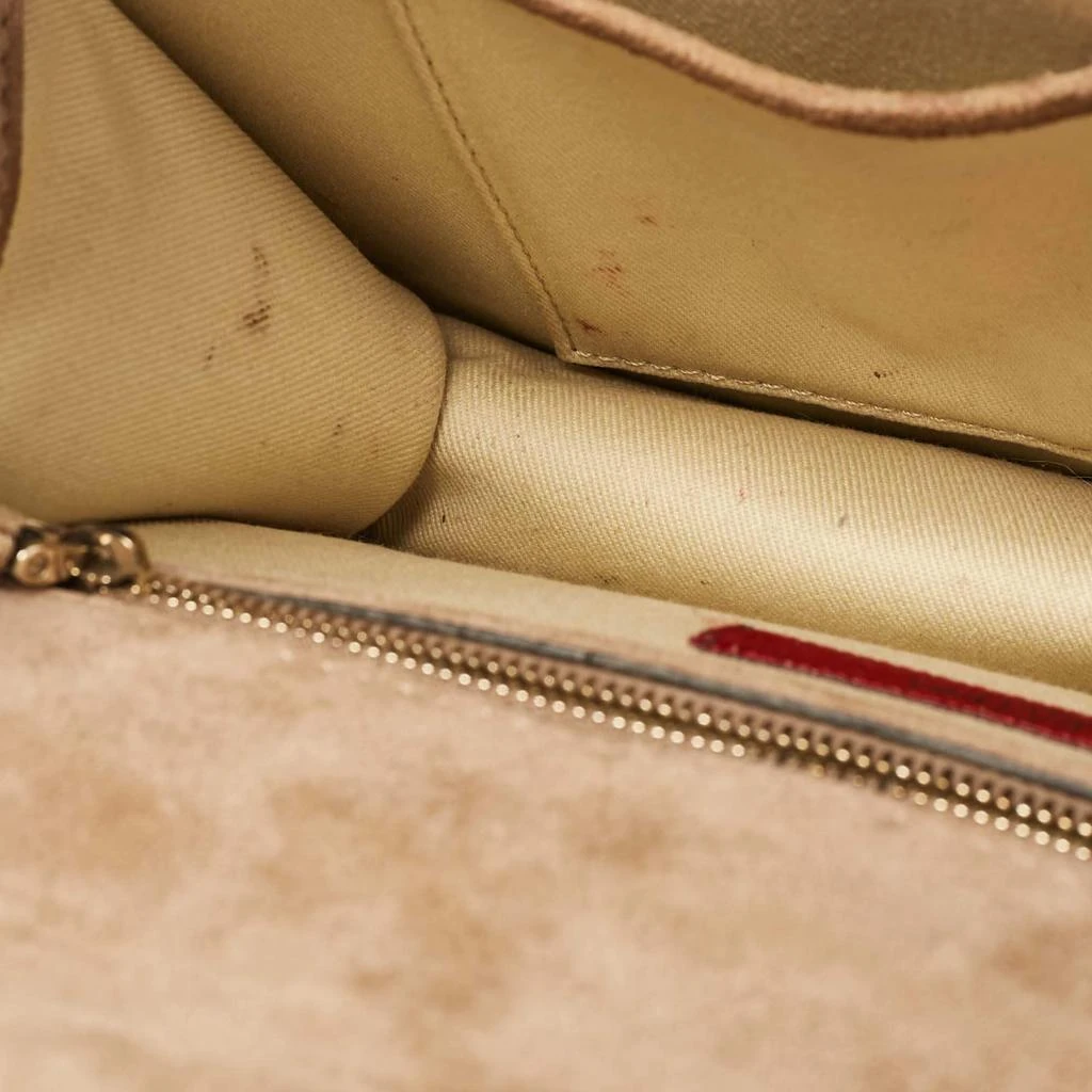Valentino Valentino Beige Patent Leather Medium Rockstud Glam Lock Shoulder Bag 12