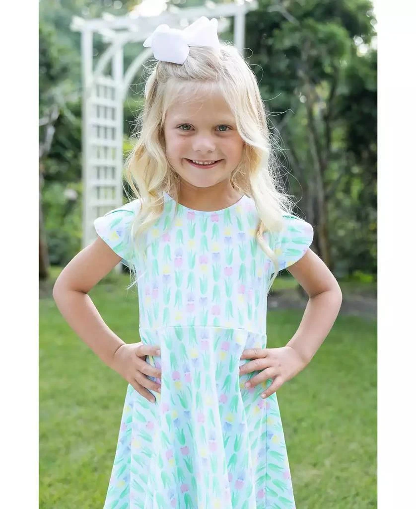 Florence Eiseman Little Girls Printed Knit Tulip Twirl Dress 3