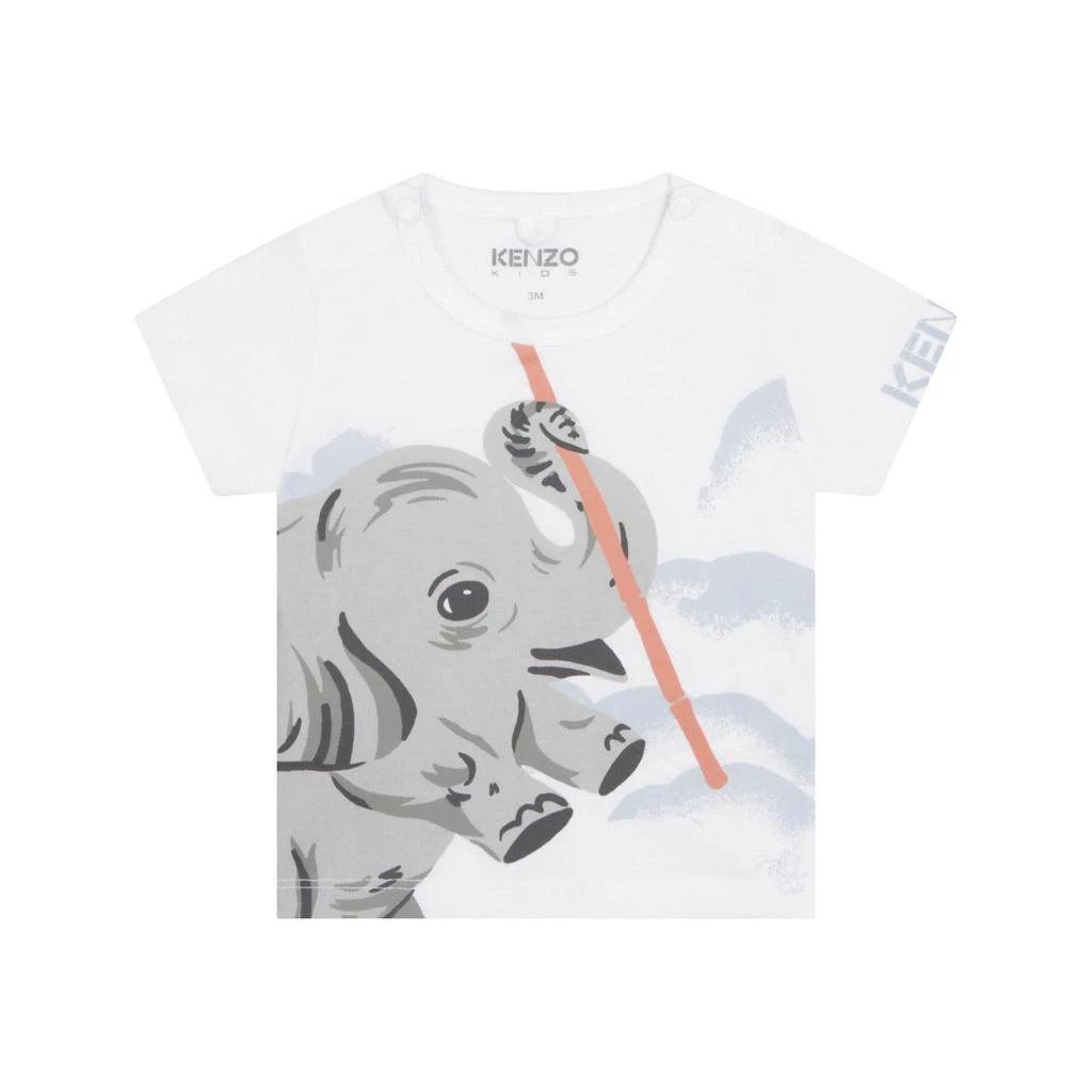 预计3周后发货 Kenzo Ensemble T-Shirt + Short Blanc - Bébé Garçon - Kenzo Kids 3