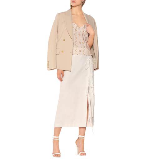 Brock Collection Oleandro cotton midi skirt