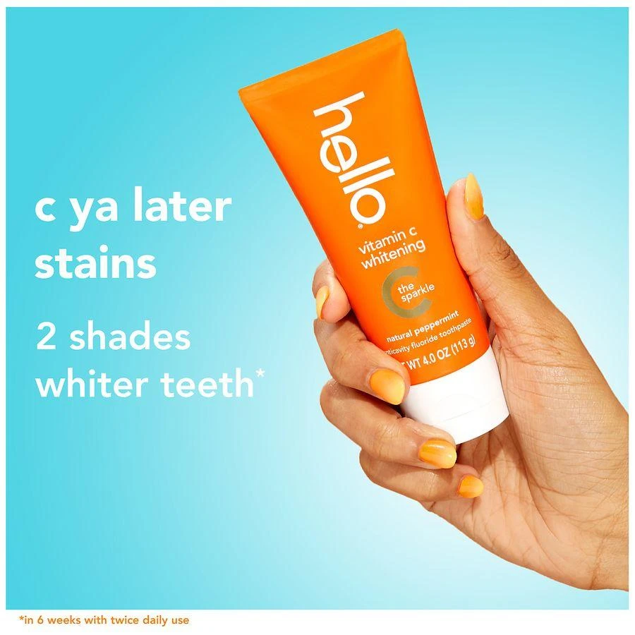 Hello Vitamin C Whitening Toothpaste With Fluoride Peppermint 4