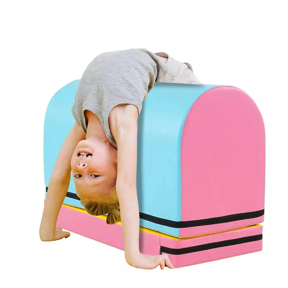 Costway Mailbox Tumbling Mat Gymnastics Vaulting Box with Detachable Mat 
Carrying Handle 9