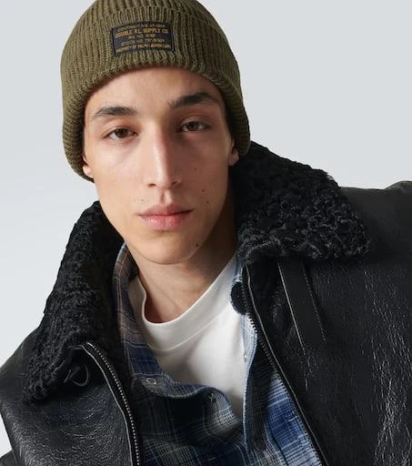 RRL Knitted stretch-cotton watch cap 3