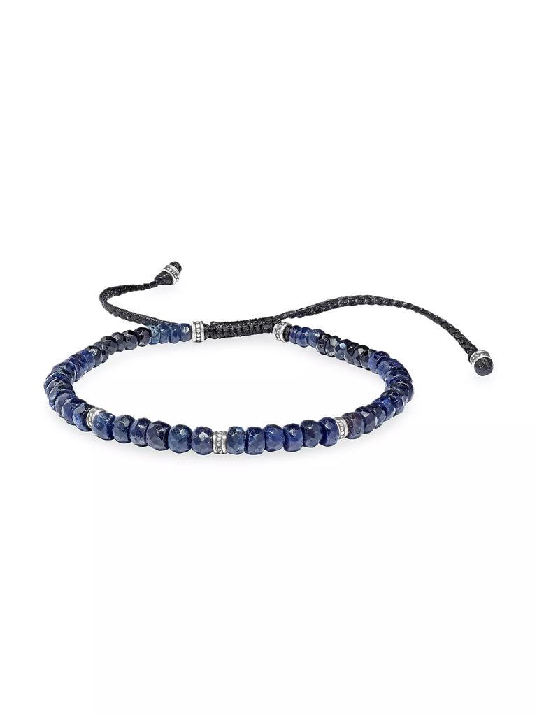 Jan Leslie Sapphire & Sterling Silver Beaded Bracelet