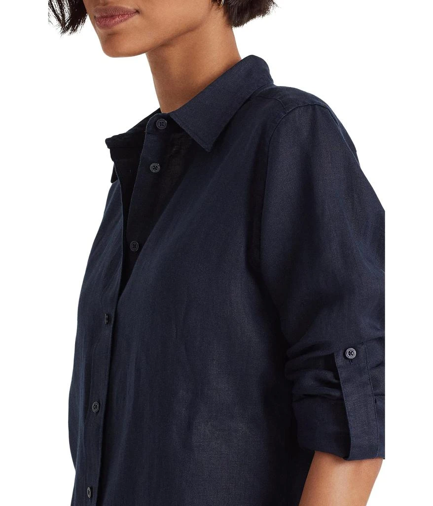 Ralph Lauren Roll-Tab-Sleeve Linen Shirt 3