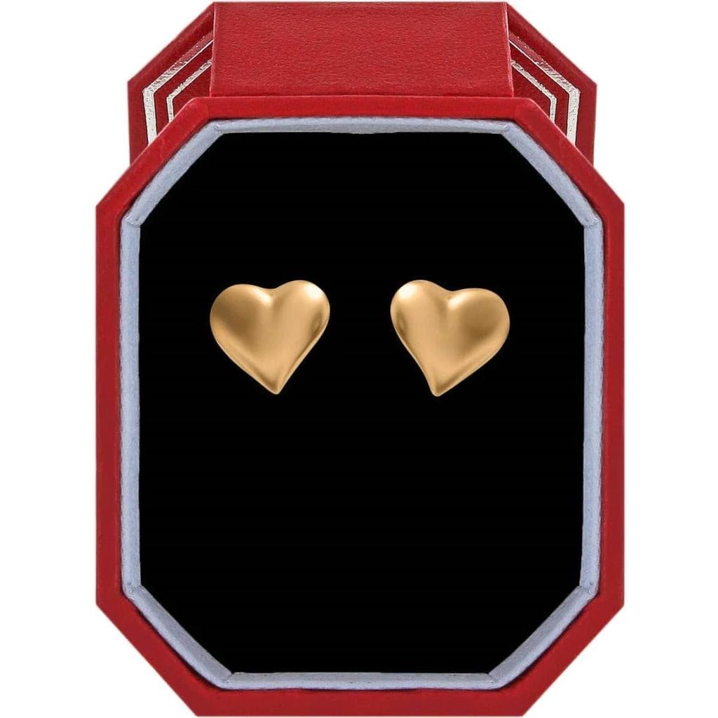 Brighton Women's Young At Heart Mini Post Earrings In Gold In Gift Box