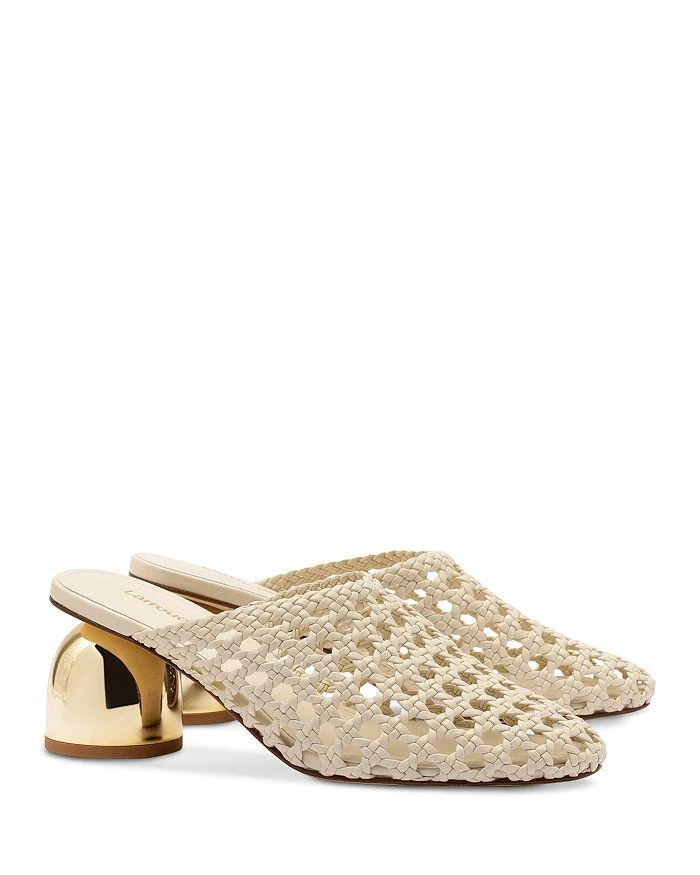 Larroudé Women's Dew Drop Macrame Mule Pumps 2