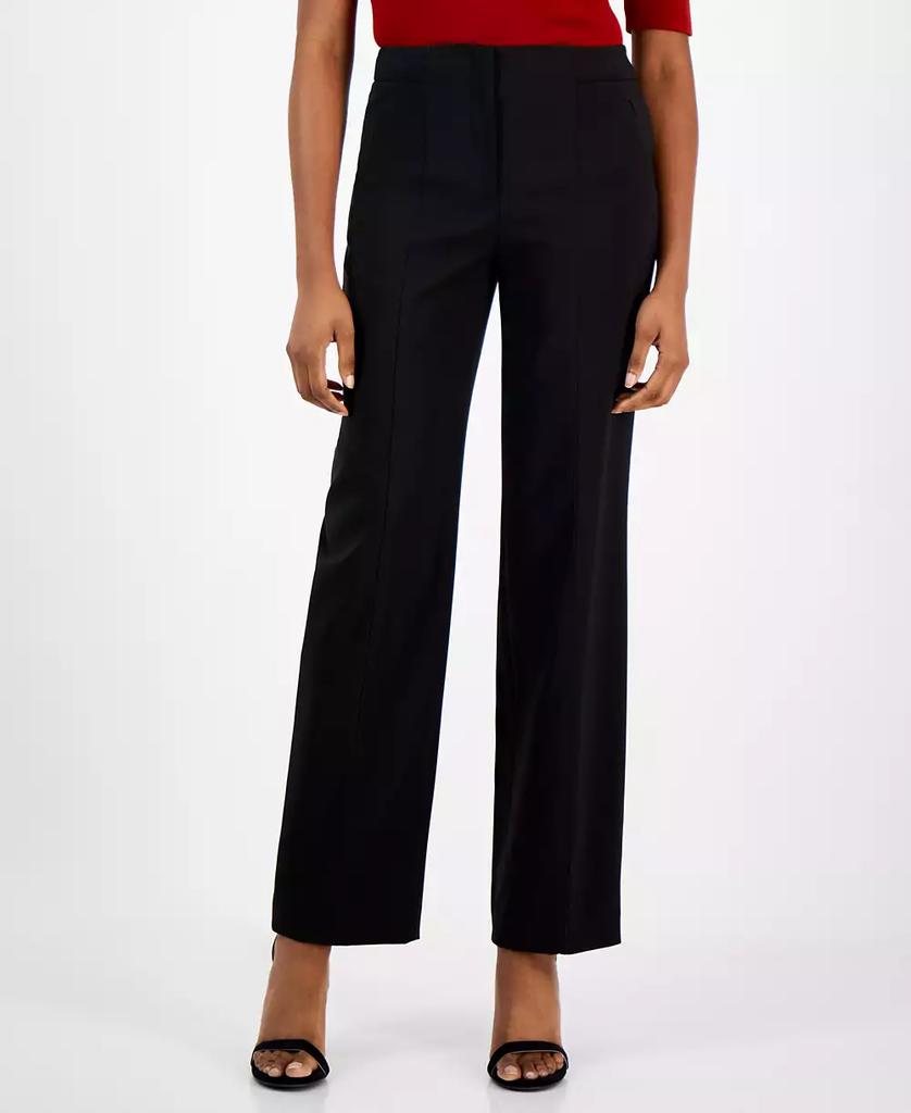 Anne Klein Women's High-Rise Seam-Front Pants