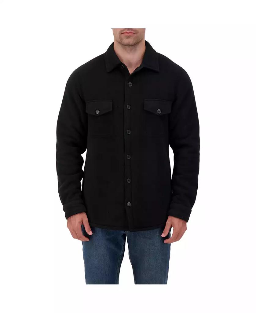 Heat Holders Men's Jax Long Sleeve Solid Shirt Jacket
