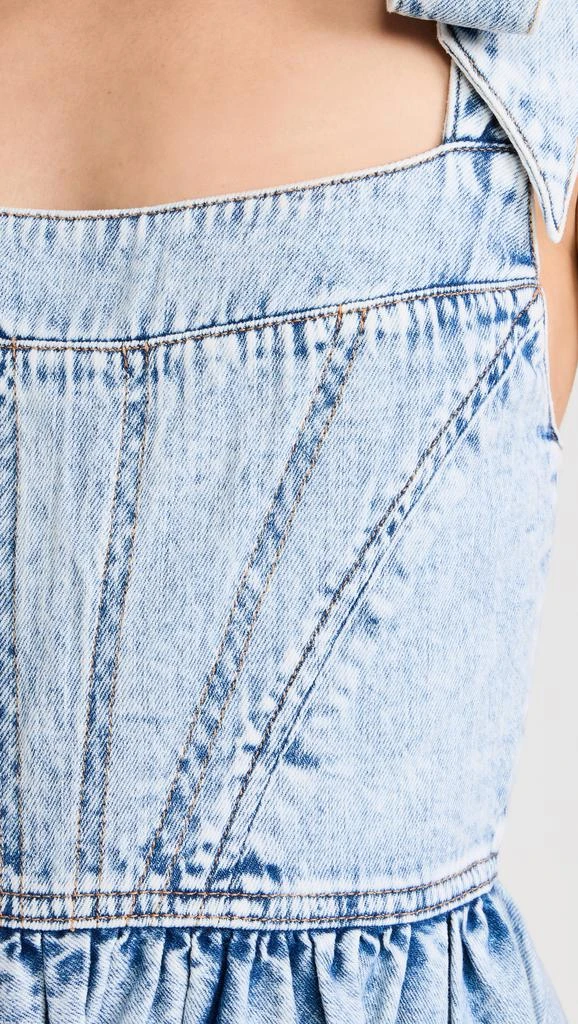 Alice + Olivia Amina Corset Denim Dress 5