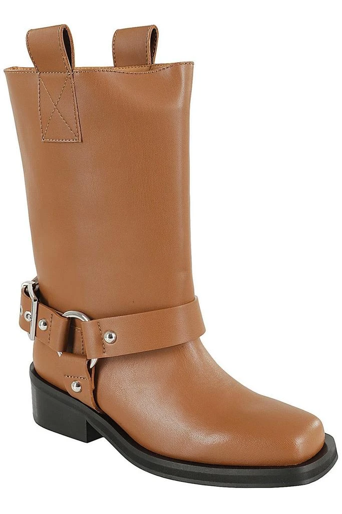 Ganni Ganni Square Toe Biker Boots 2