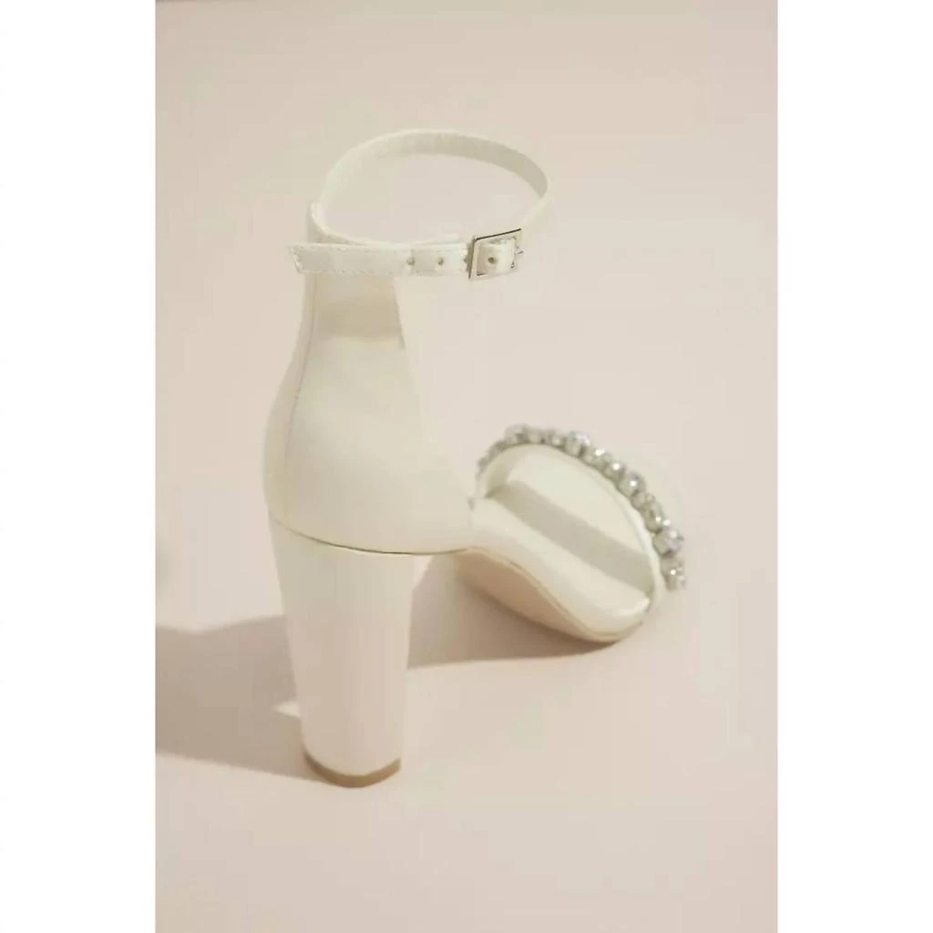 Oleg Cassini Oleg Cassini - Wowen
s Removable Ankle Bow Crystal Strap Heeled Melania Sandals 6