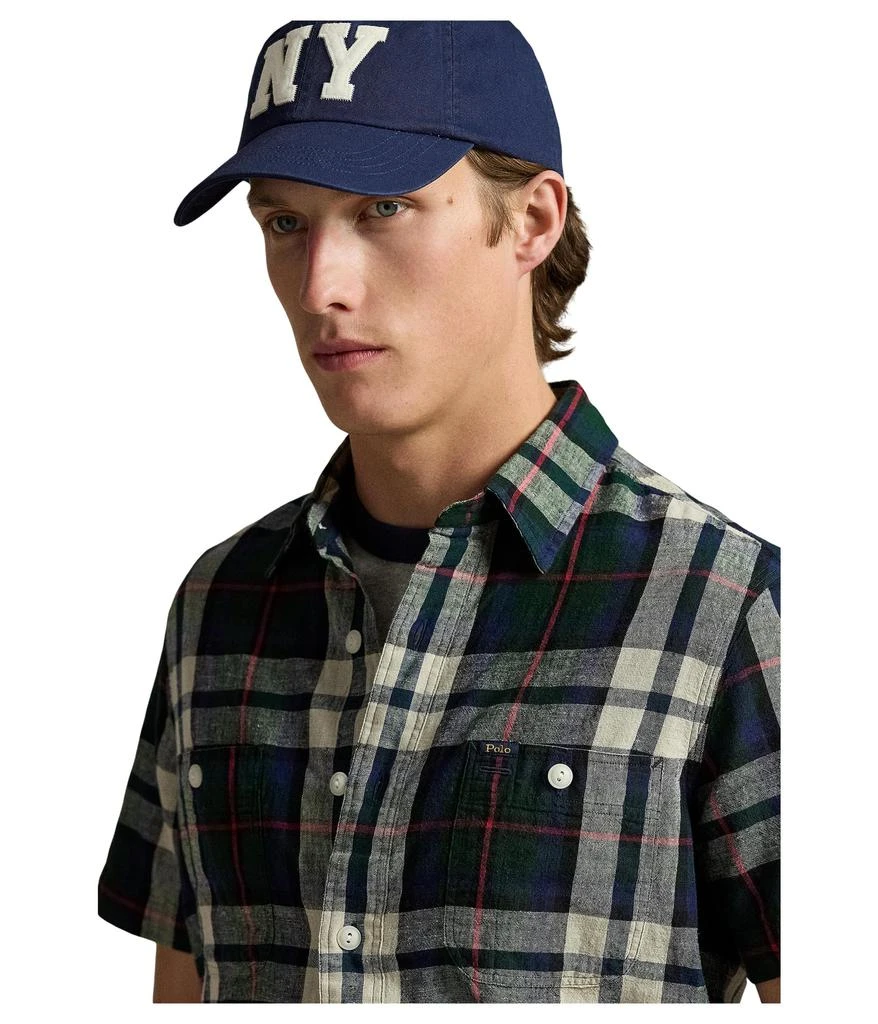 Ralph Lauren Classic Fit Plaid Linen-cotton Shirt 3