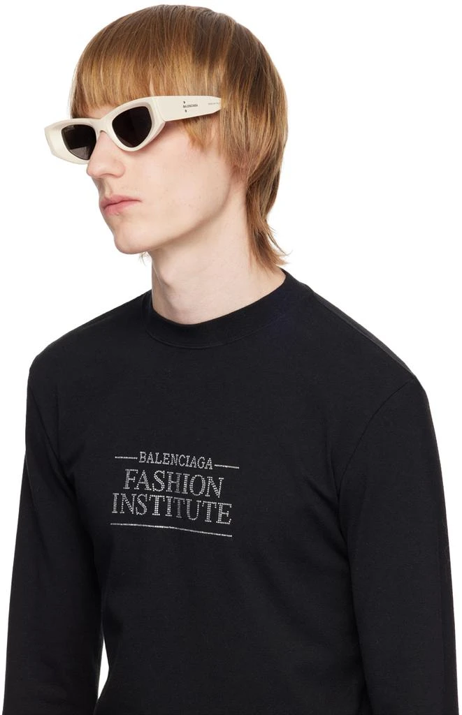 Balenciaga Beige Odeon Cat Sunglasses 4