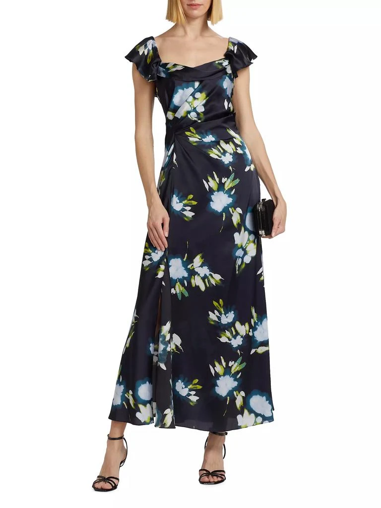 Tanya Taylor Luna Floral Gathered Maxi Dress 3