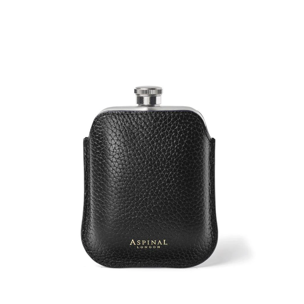 Aspinal of London Hip flask with pouch 1