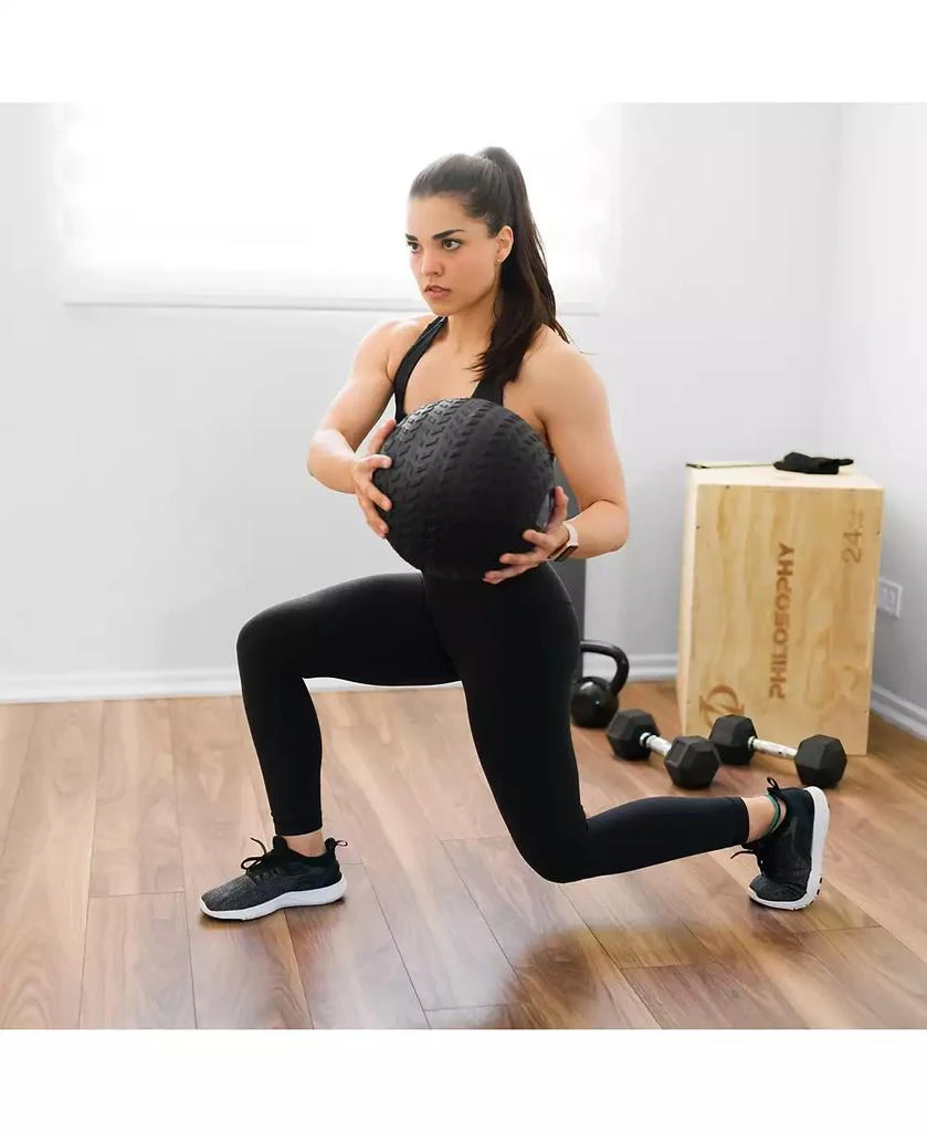 Philosophy Gym Slam Ball, 15 LB - Weighted Fitness Medicine Ball with Easy Grip Tread 4