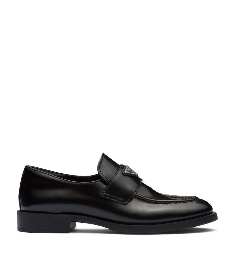 Prada Calfskin Brushed Loafers