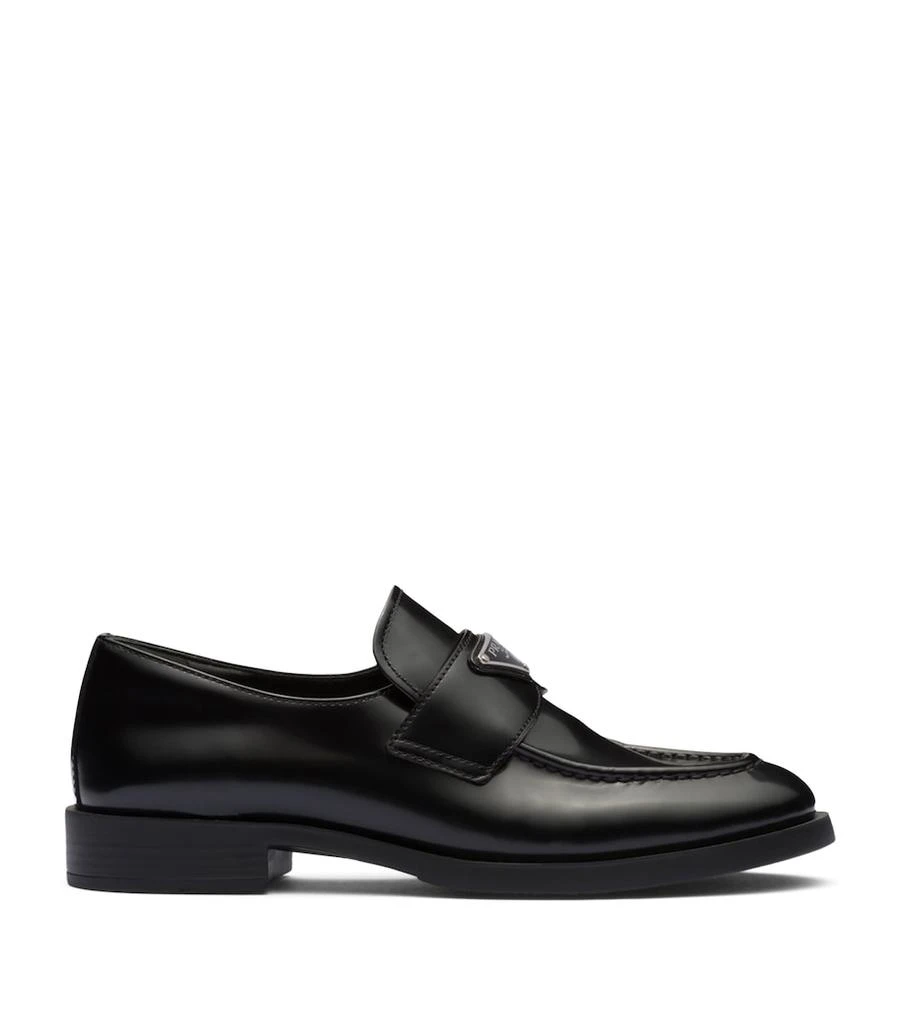 Prada Calfskin Brushed Loafers 1