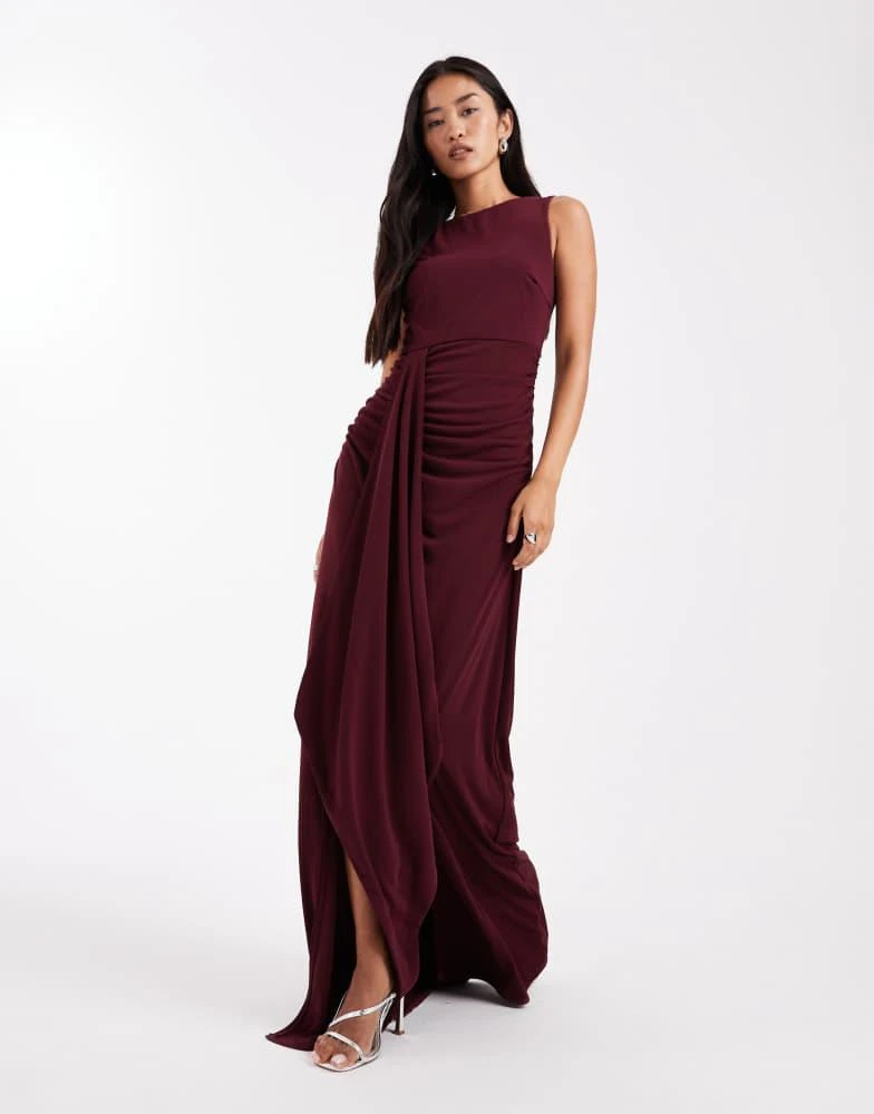 six stories bridesmaid dresses Viktorya Modest Evening Dress – Merhaba Boutique main image 0