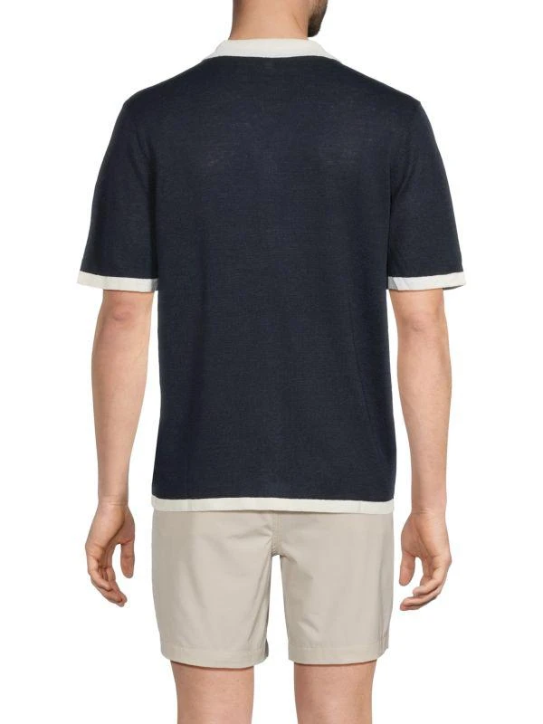 Onia Tipped Linen Camp Shirt 2