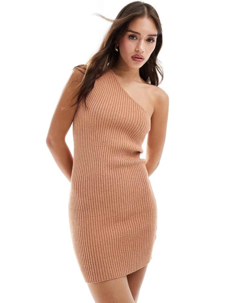 open lace back dress Percilla Ladder Knit Mini Dress
