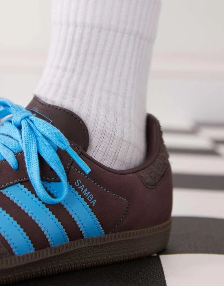 adidas Originals Samba OG trainers in brown and blue  On Sale Now with Up  to 25% Off | Discover Exclusive Deals & Savings at BeyondStyle  Authentic  Adidas Home|women with Limited-Time