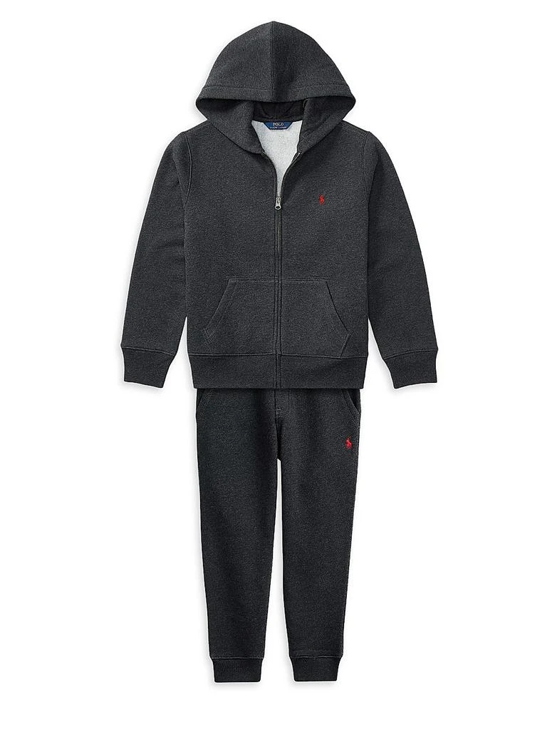 Ralph Lauren Boy's Cotton-Blend Fleece Hoodie 2