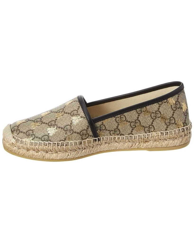 Gucci Bees GG Supreme Canvas Espadrille 2