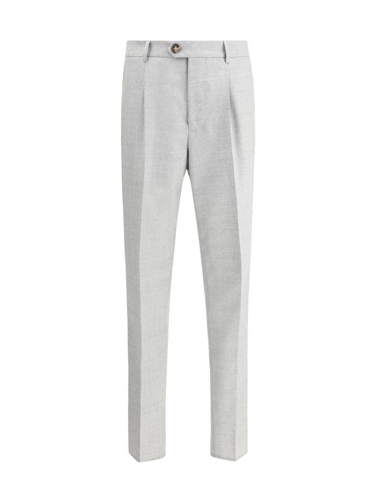 Brunello Cucinelli Brunello Cucinelli Pressed Crease Slim-Fit Trousers 1