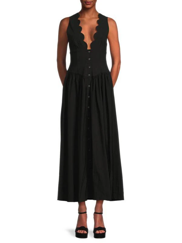 WeWoreWhat Scalloped Maxi Dress 1