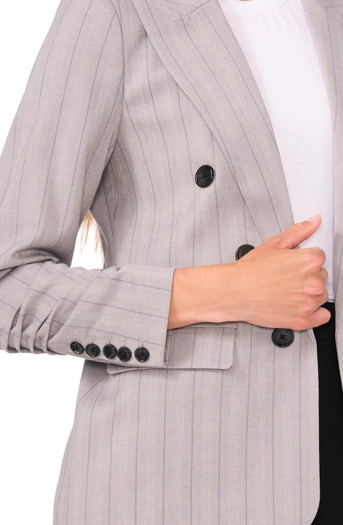 Halogen Pinstripe Open Front Blazer 3