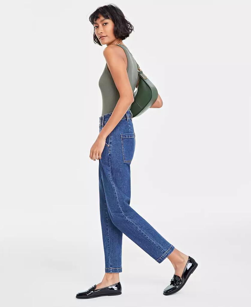 On 34th Women's Pleated Tapered-Leg Jeans, Created for Macy's