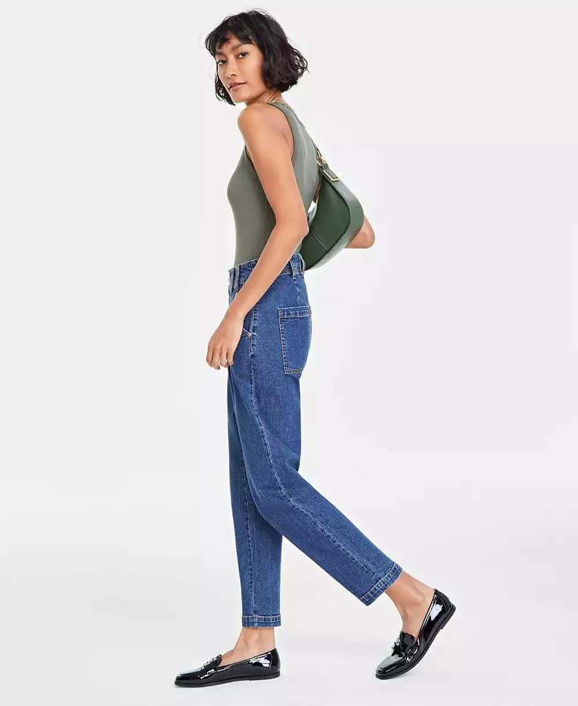 On 34th Women's Pleated Tapered-Leg Jeans, Created for Macy's 2