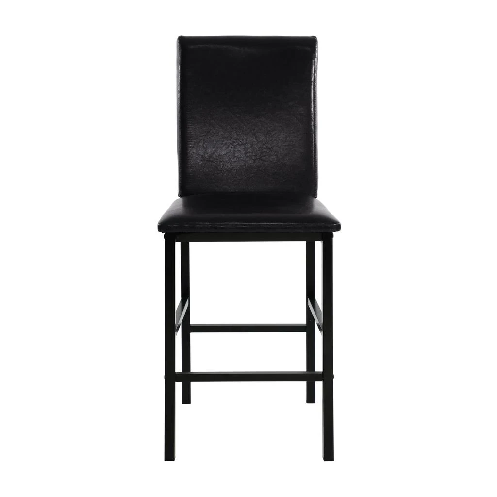 Streamdale Furniture Streamdale Black Metal Dining Set w/ Faux Marble
Counter Height Chairs 3