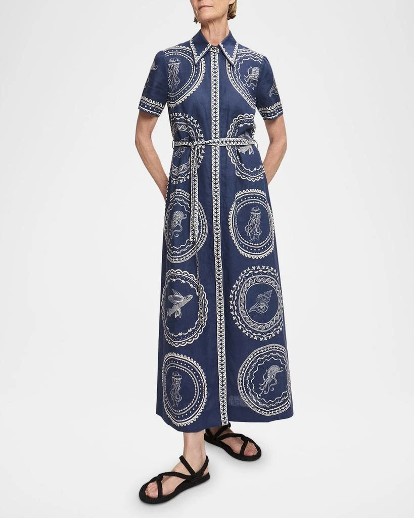 ALEMAIS Oceane Linen Shirtdress 2