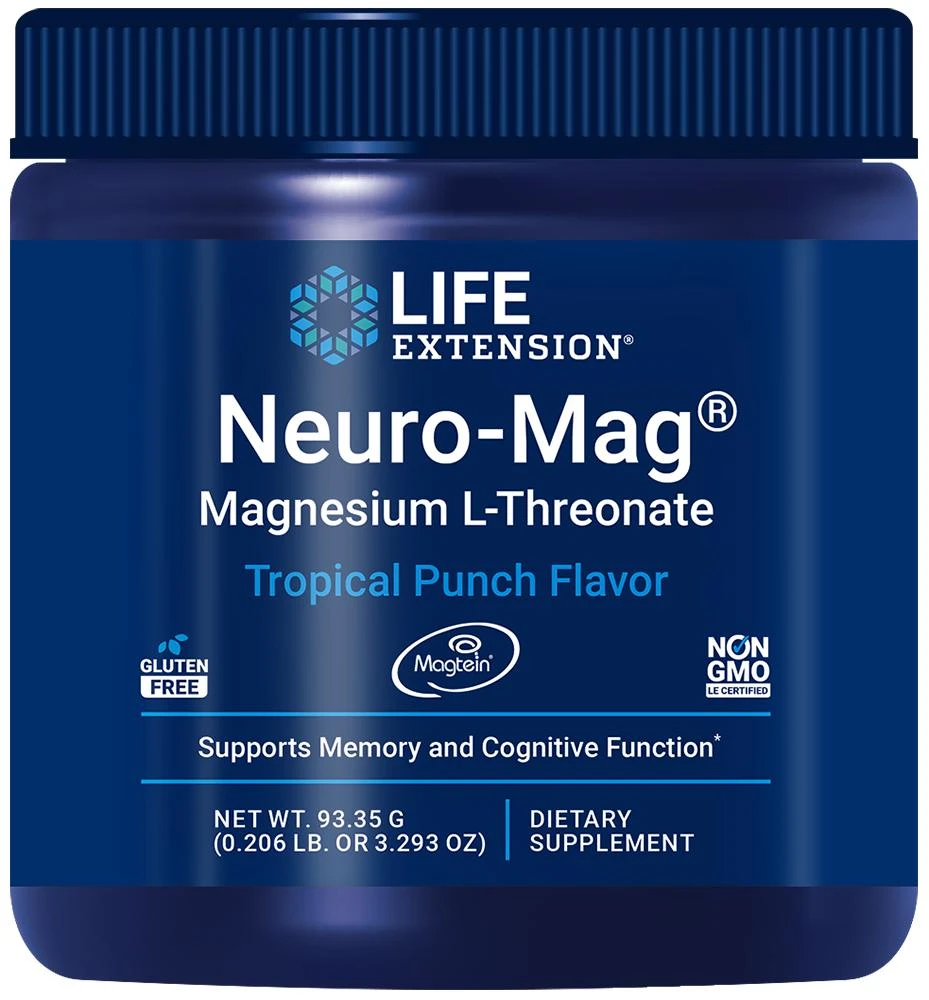 Life Extension Life Extension Neuro-Mag® Magnesium L-Threonate (Tropical Punch) (93.35 grams)