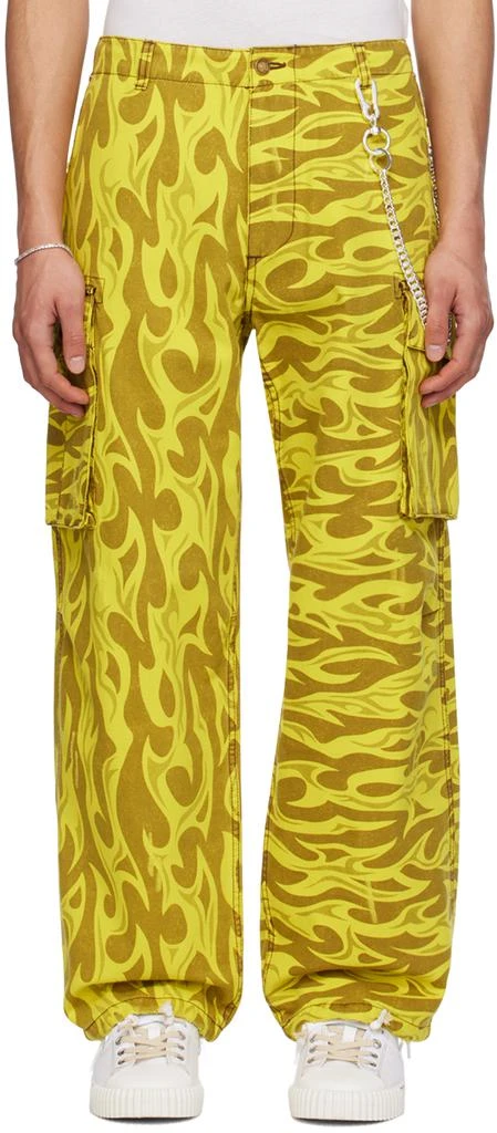 ERL Yellow Printed Cargo Pants 1