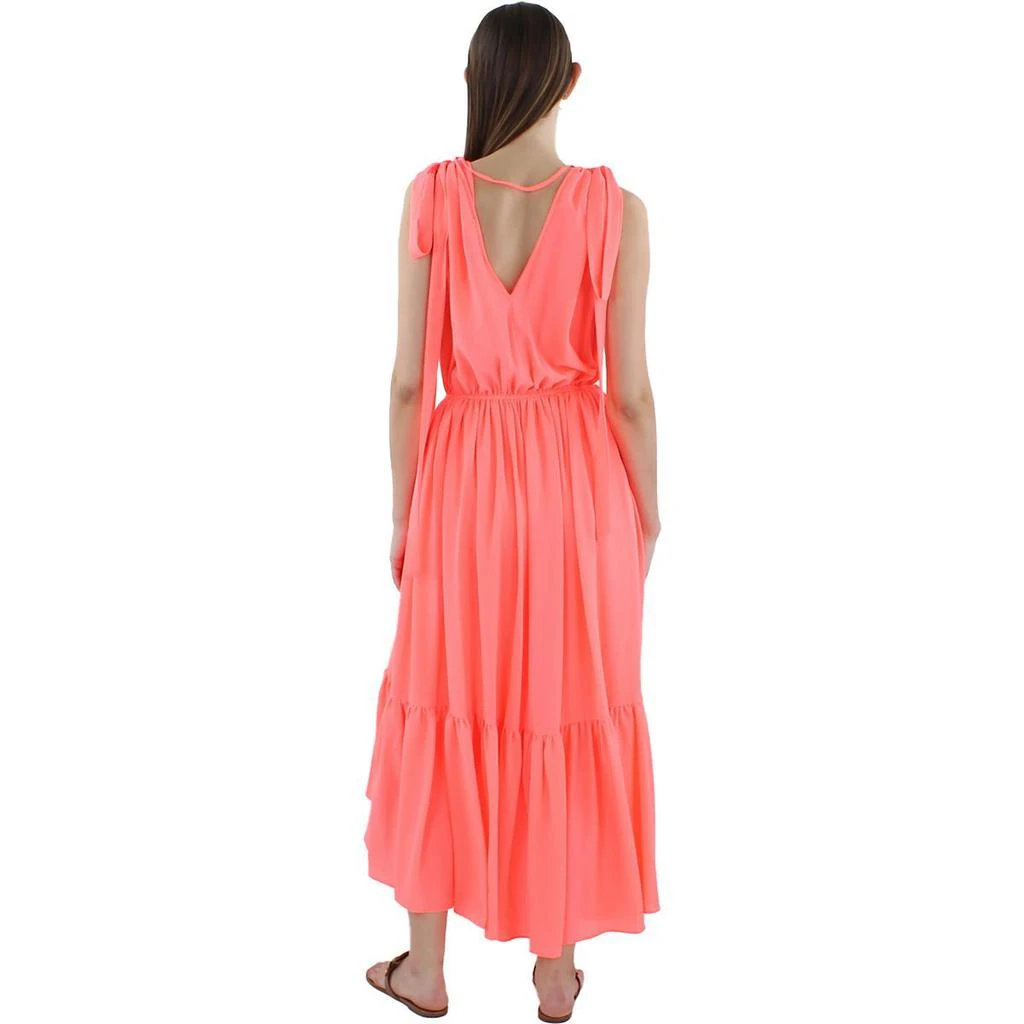 Black Halo Womens Hi-Low Pleated Maxi Dress 2