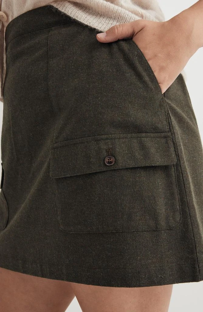 Madewell Wool-Blend Cargo Mini Skirt 9