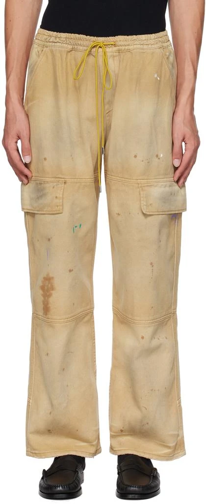 Rhude Beige Plateau Cargo Pants 1