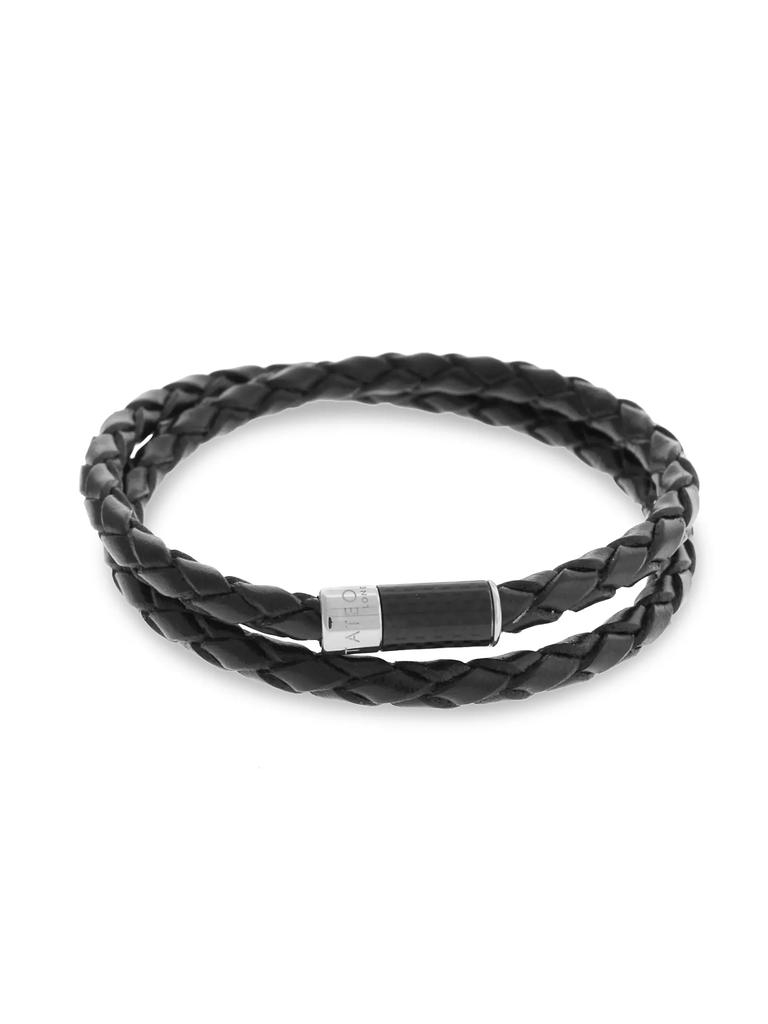 Tateossian Montecarlo Pop Wrap Leather Bracelet