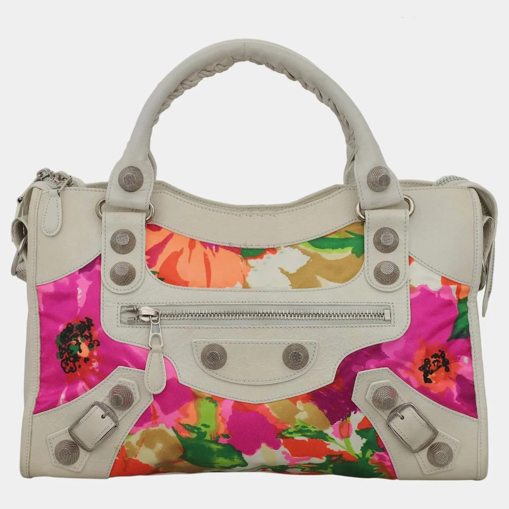 Balenciaga Balenciaga Floral Satin Leather GSH City Bag 1