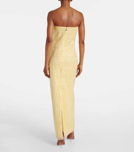 ROTATE Birger Christensen Embellished strapless gown 3