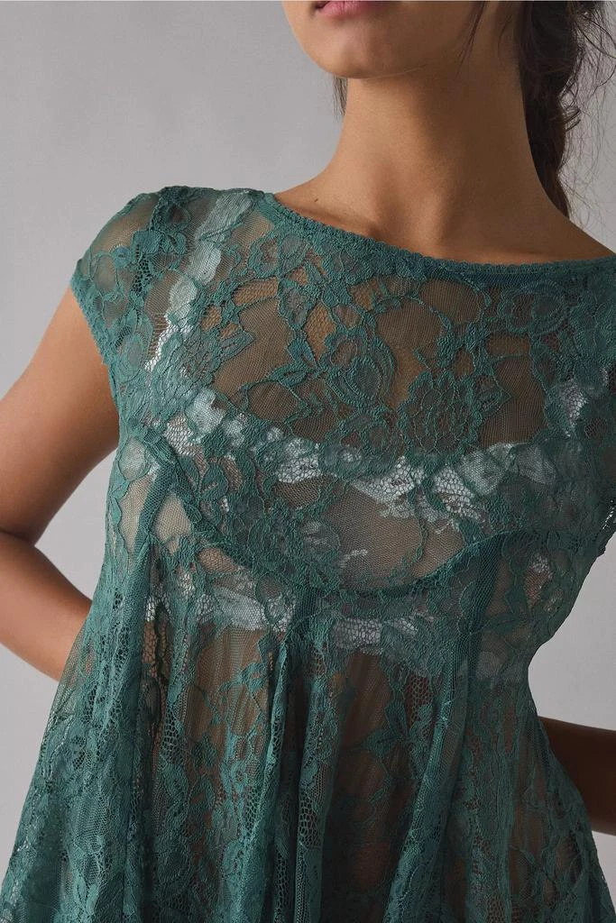 Shop Kimchi Blue Eclipse Sheer Lace Short Sleeve Babydoll Top on Sale at  BeyondStyle  Get 70% Off Kimchi Blue Eclipse Sheer Lace Short Sleeve  Babydoll Top with Limited-Time Flash Deals, Exclusive