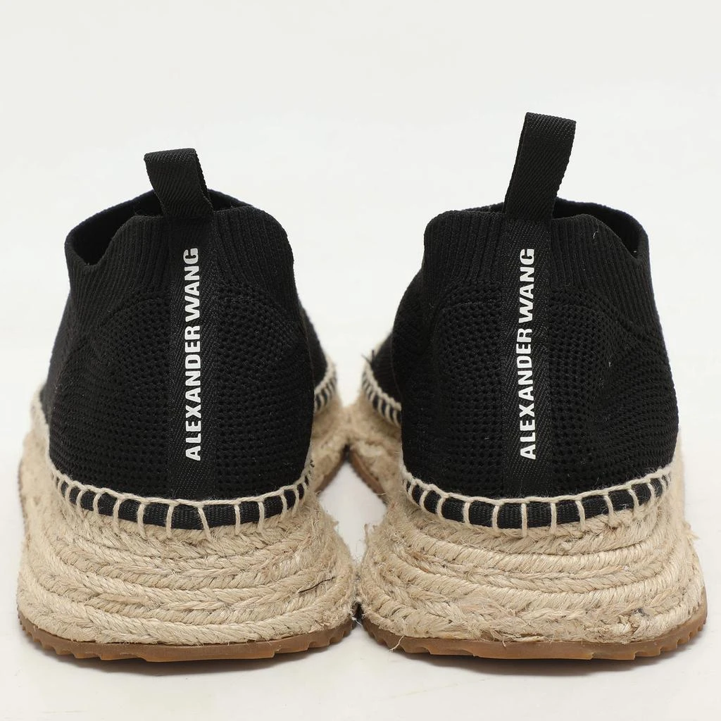 Alexander Wang Alexander Wang Black Knit Fabric Dylan Espadrille Flats Size 37 5